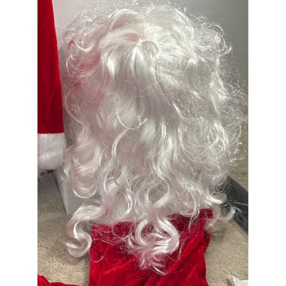 Scary Art Clown Santa Haloween Costume Cosplay Outfit Mask Accessories Size Med - Picture 10 of 14